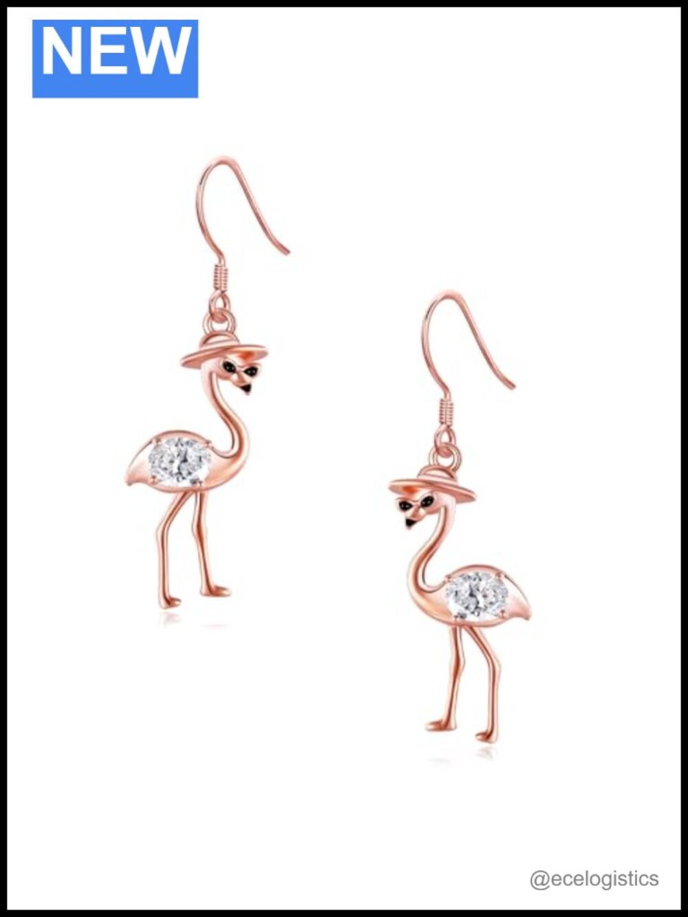 Sterling Silver Dangle Earrings Cubic Zirconia Lever Back Drop